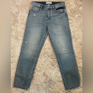 NWT Daze High Rise Straight Leg Distressed Denim - Size 27
